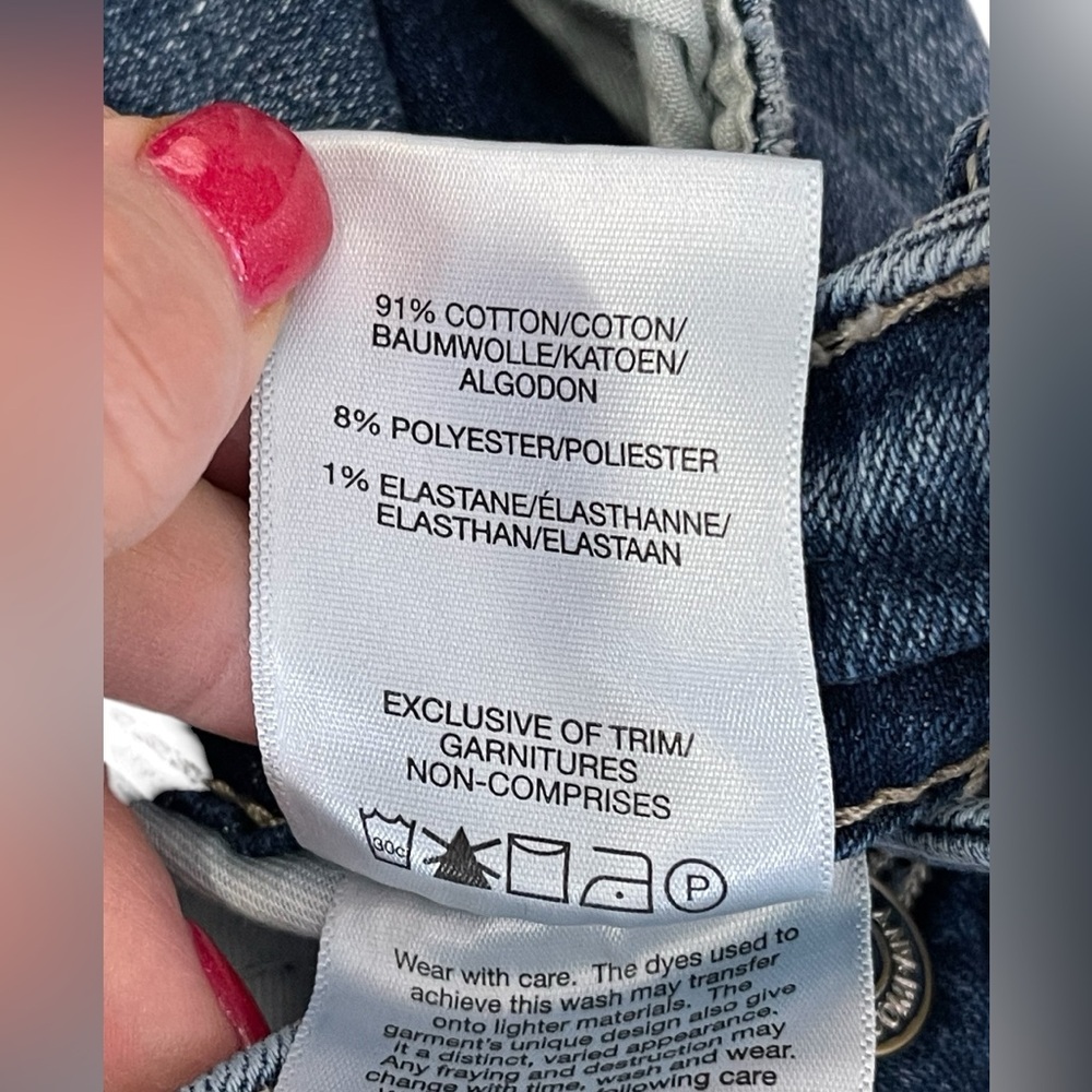 SILVER jeans sizeβ 20 Girlfriend Mid-Rise Slim Blue Jeans BEAUTIFUL π - Picture 11 of 12